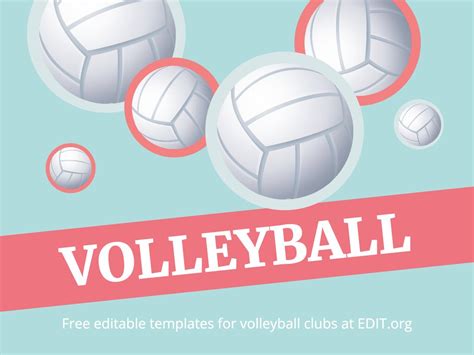Download Free Volleyball Template 003 | Cut File Creativefabrica